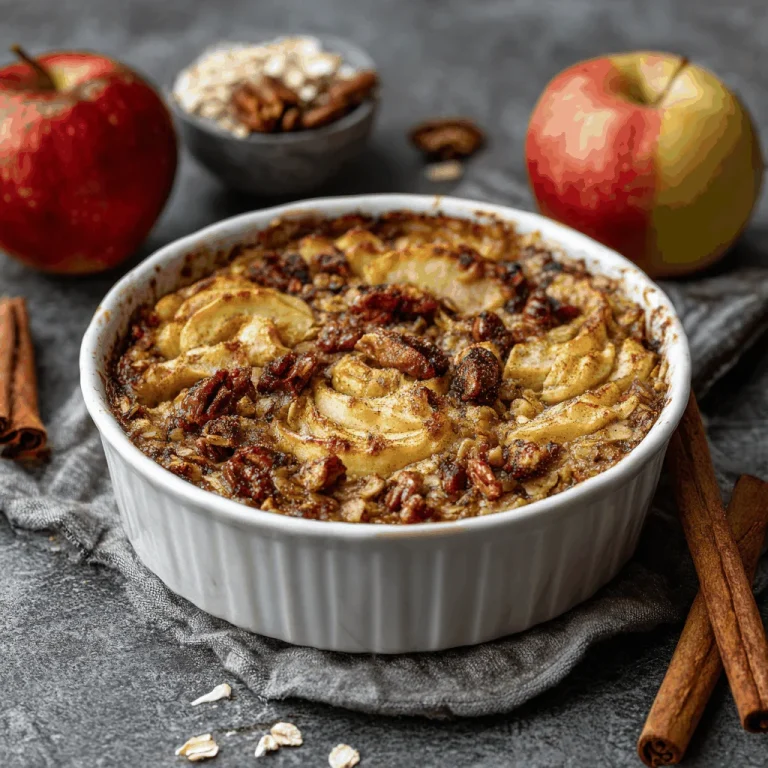 Wake Up to My Heartwarming Oatmeal Apple Breakfast Bake