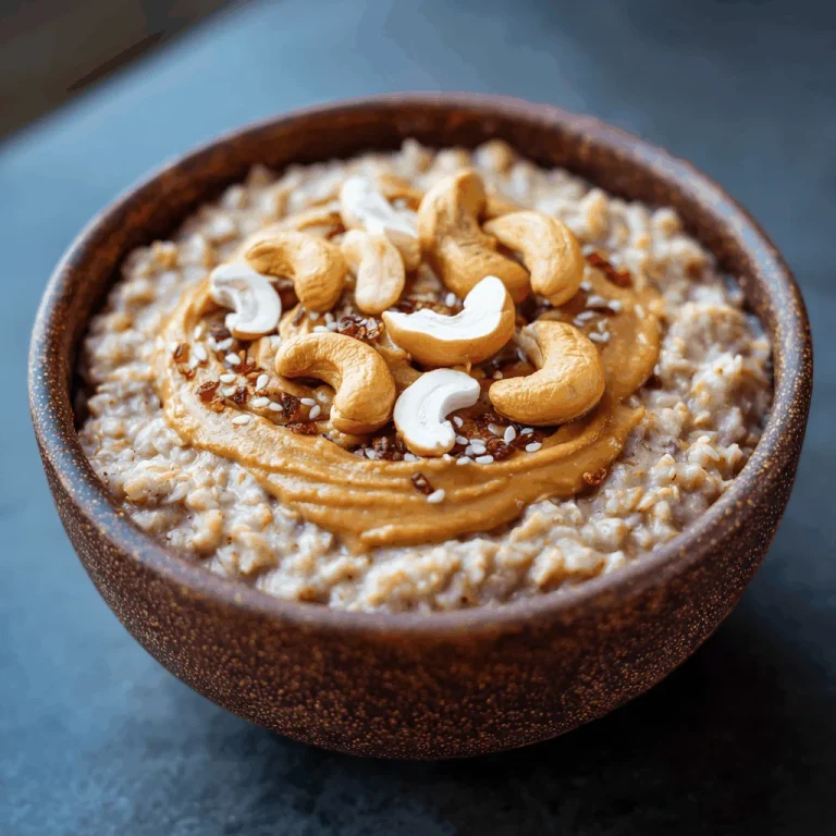 Start Your Day Right with Oatmeal and Cashew Butter Bliss