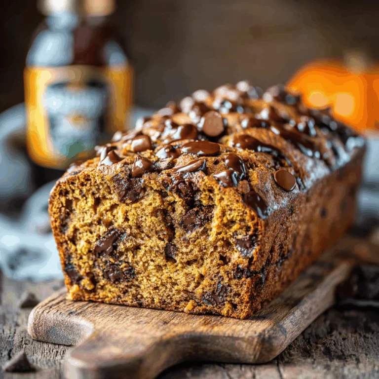 Savor the Joy of Pumpkin Banana Chocolate Chip Bread