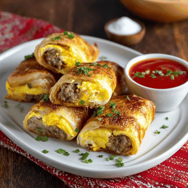 Start Your Day Right with Sausage Egg Roll-Ups!