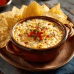 A delicious plate of Easy Traditional Corn Dip Recipe - MushroomSalus