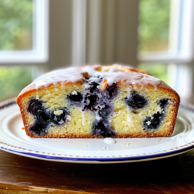 A Bright and Zesty Take on Classic Comfort: Blueberry Lemon Loaf Cake