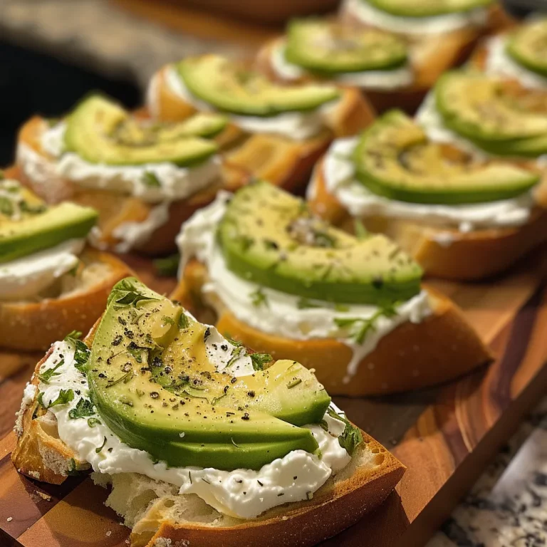 Elevate Your Gatherings with Exuberant Canapes: A Delightful Avocado and Cream Cheese Treat Juicy canapes with a thick layer of garlic herb cream cheese and avocado slices.
