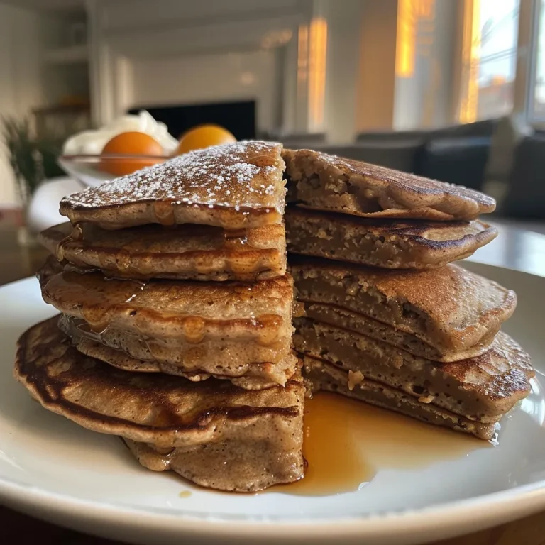 Whisking Up Joy: Discovering the Magic of Spicy Gingerbread Pancakes Delicious gingerbread pancakes on a plate, featuring vibrant orange slices and a creamy topping.