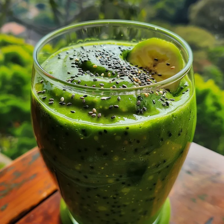 Elevate Your Mornings with a Refreshing Green Avocado Smoothie A thick avocado smoothie in a clear glass, with a straw positioned for drinking.