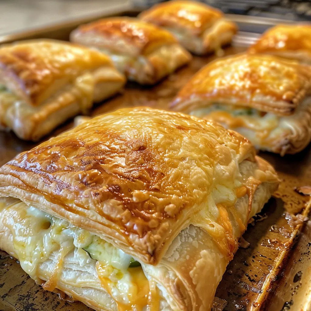 Deliciously twisted pastry snacks filled with jalapenos and cheese, ready for game day.