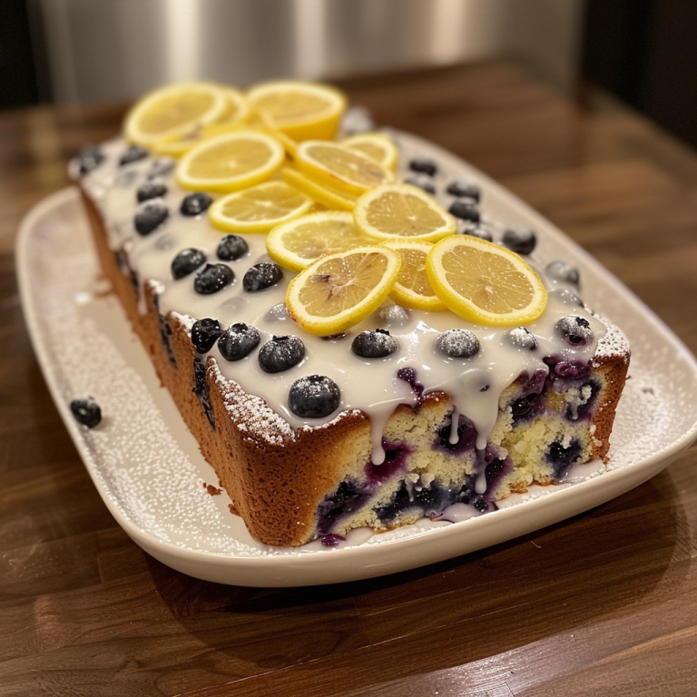 Brighten Your Day with a Sticky Lemon & Blueberry Delight