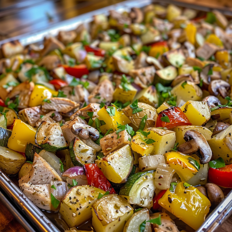 Effortless One Sheet Pan Turkey Veggie Bake: A Deliciously Simple Meal