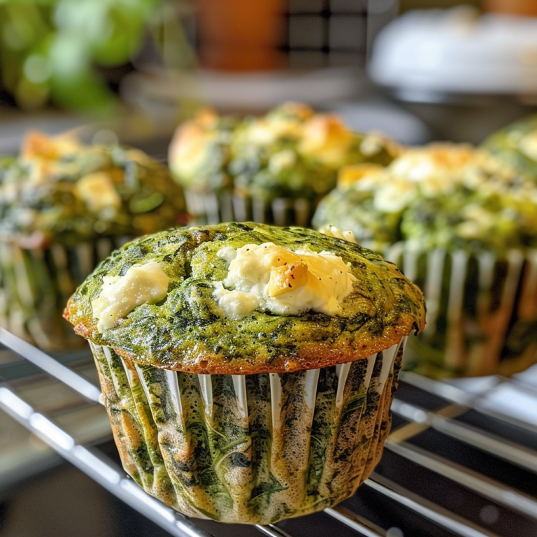 Wholesome Spinach-Feta Muffins: A Delightful Twist on Savory Baking