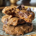 Juicy vegan Levain cookie showcasing its gooey texture and rich ingredients.