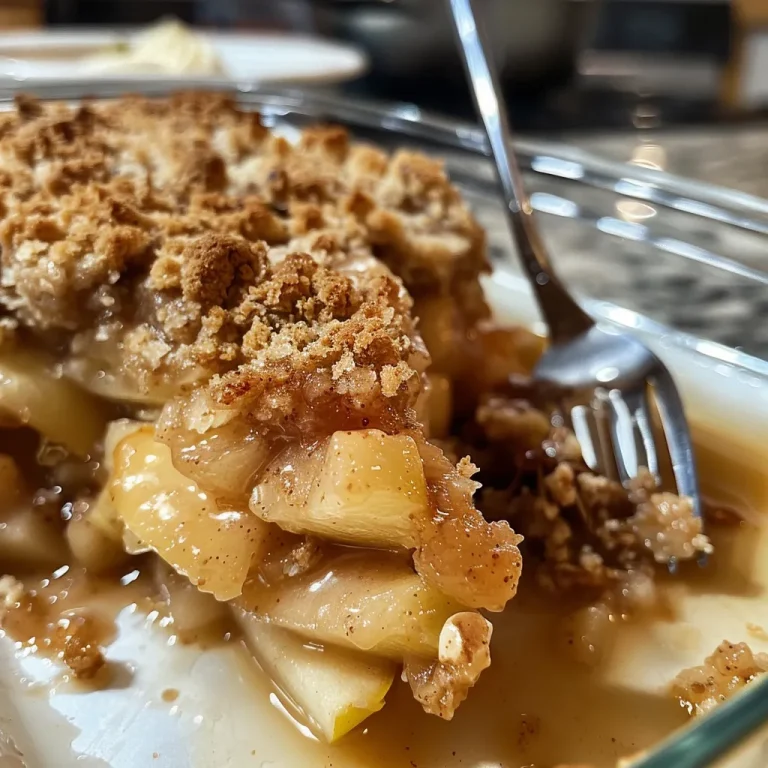 Vibrant image of apple crumble with a dollop of cinnamon cream, served warm.
