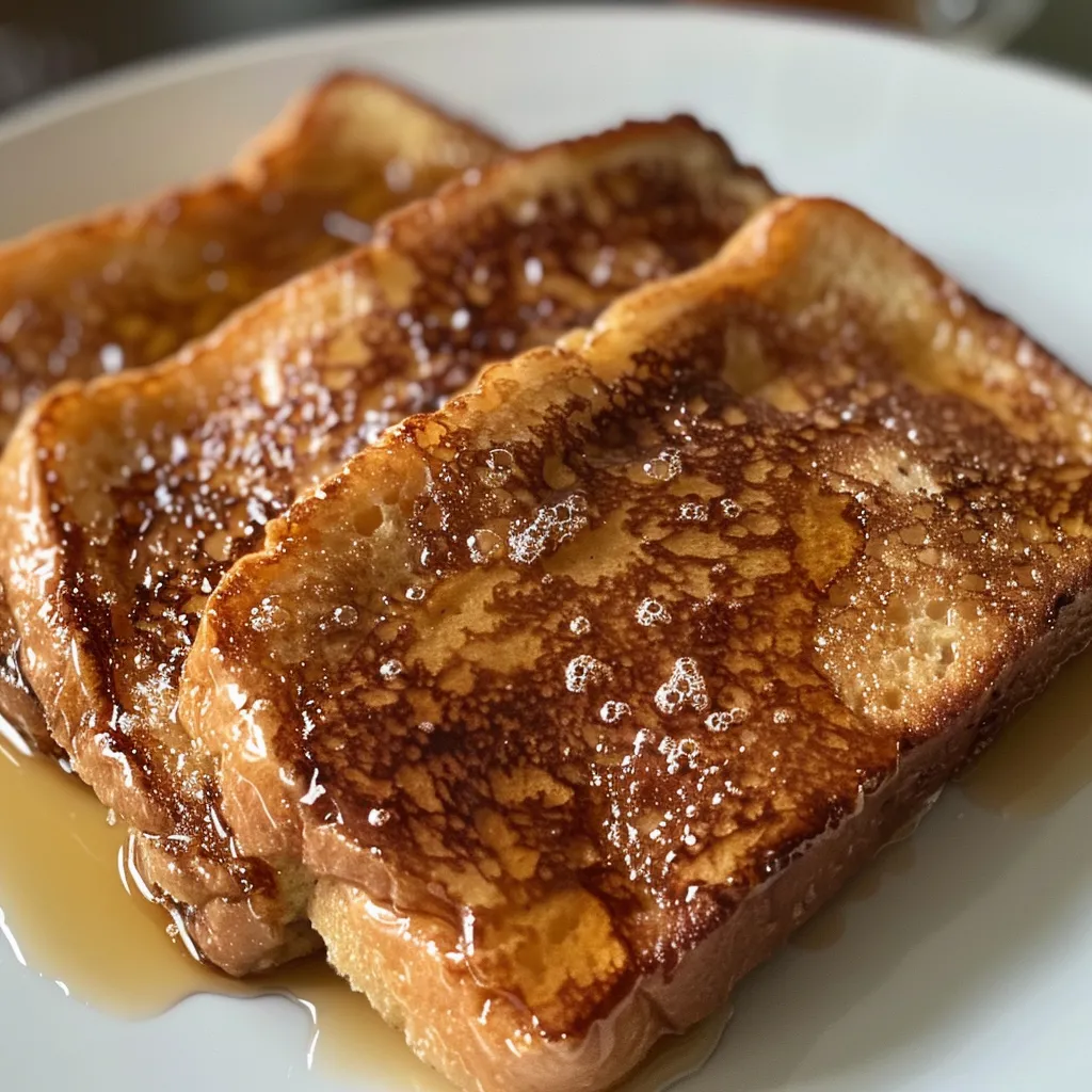 Appetizing French toast captured in bright lighting with a soft texture.