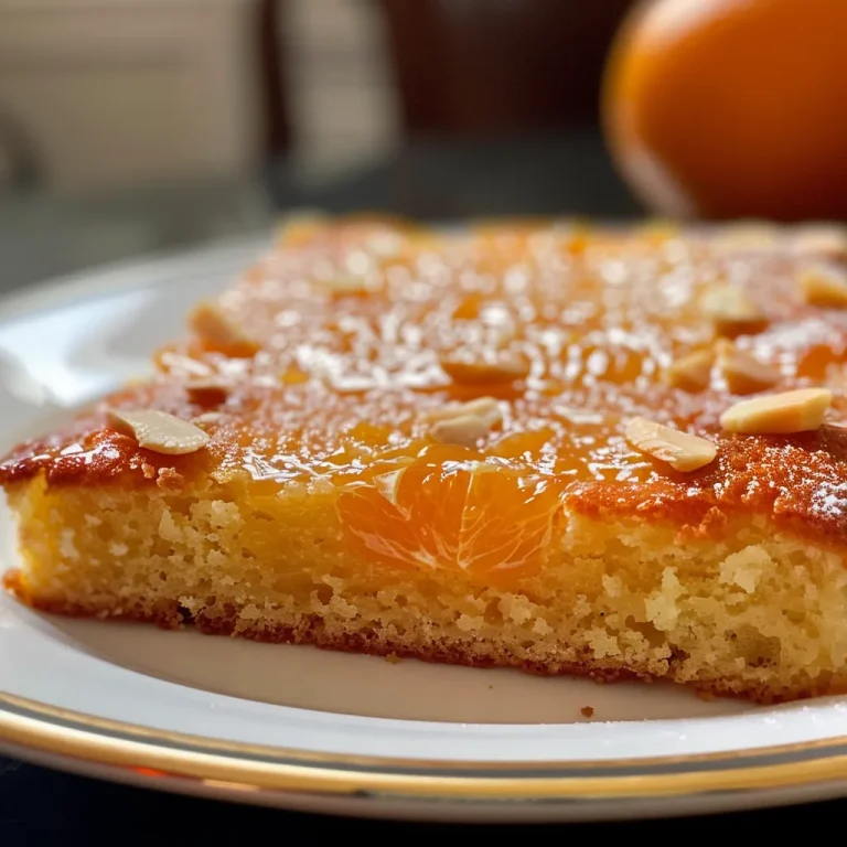 Brighten Your Day with Orange Almond Olive Oil Cake: A Slice of Joy Detailed shot of an orange almond olive oil cake showcasing its texture and glistening glaze.