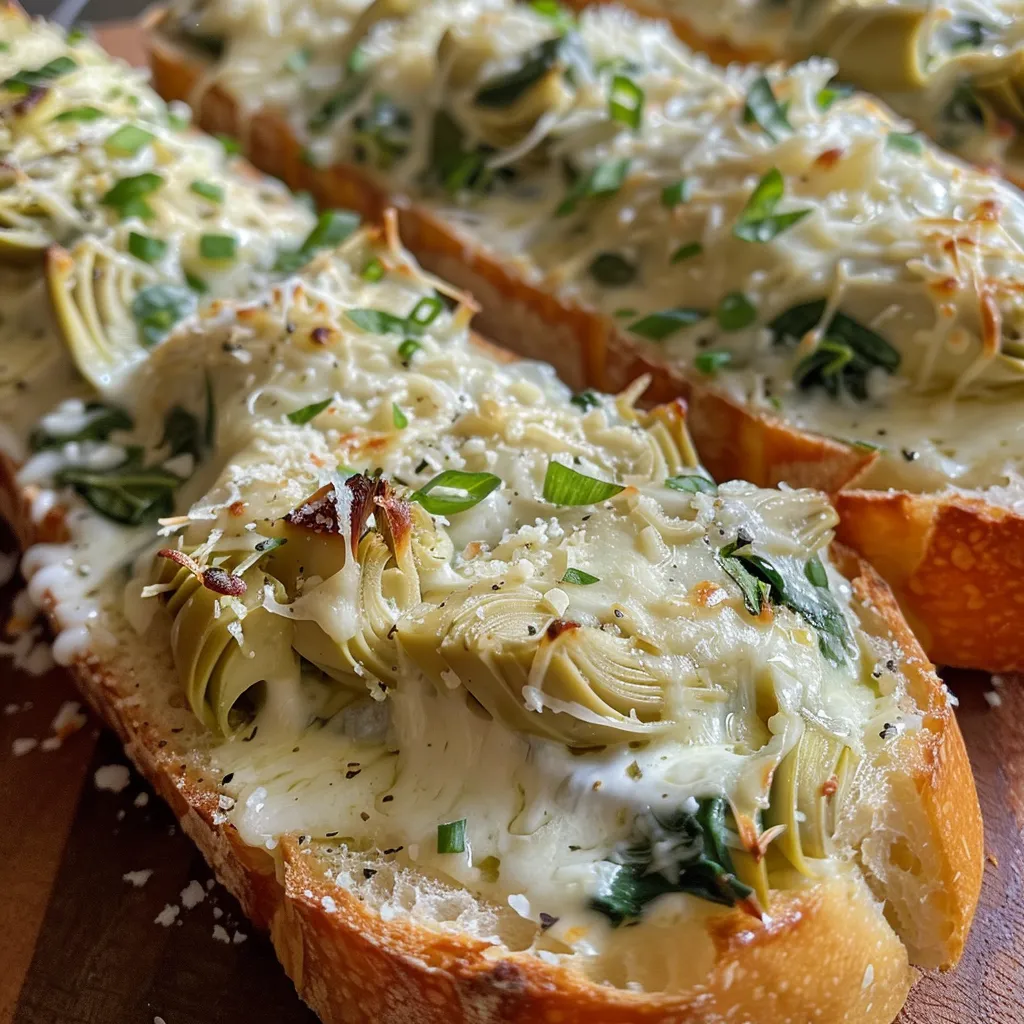 Detailed shot of baked garlic bread topped with fresh herbs and cheese.