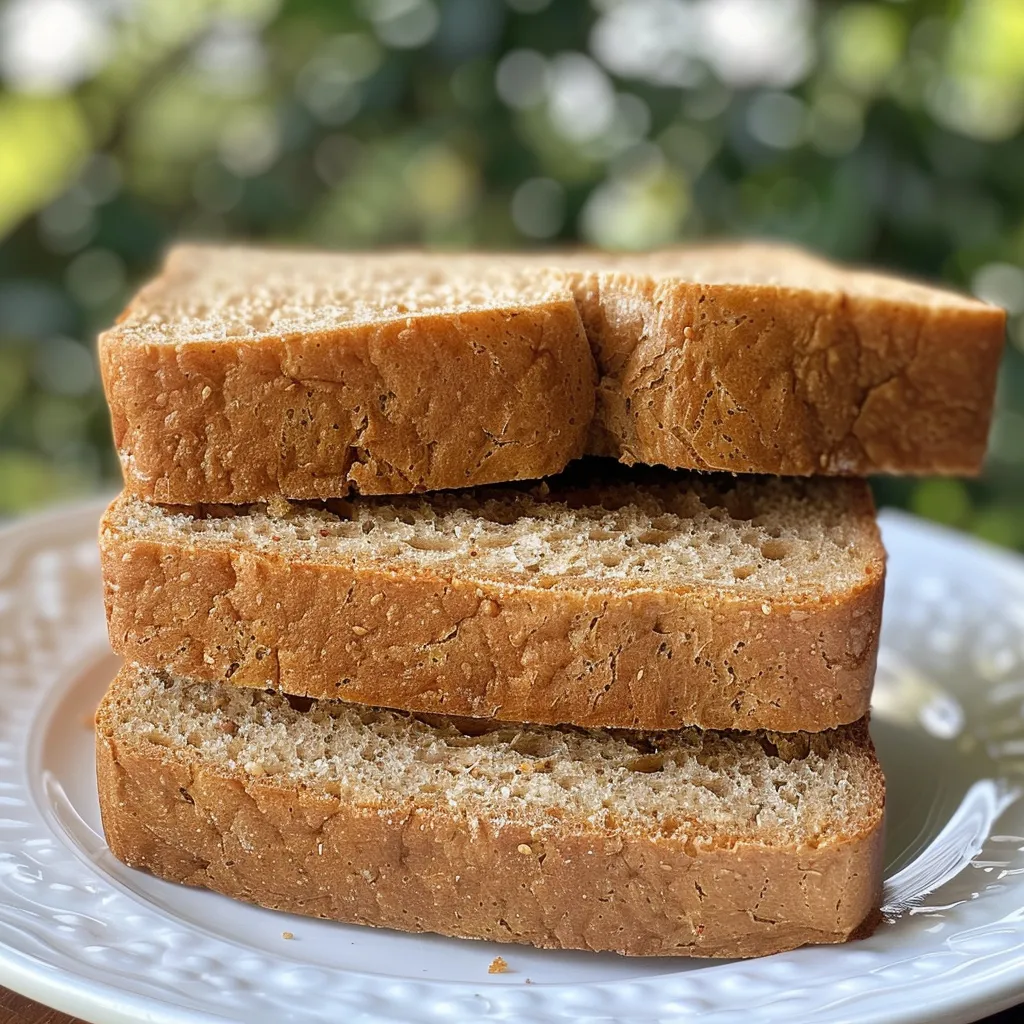 Close-up of a slice of whole wheat bread highlighting its fluffy crumbs and crust.