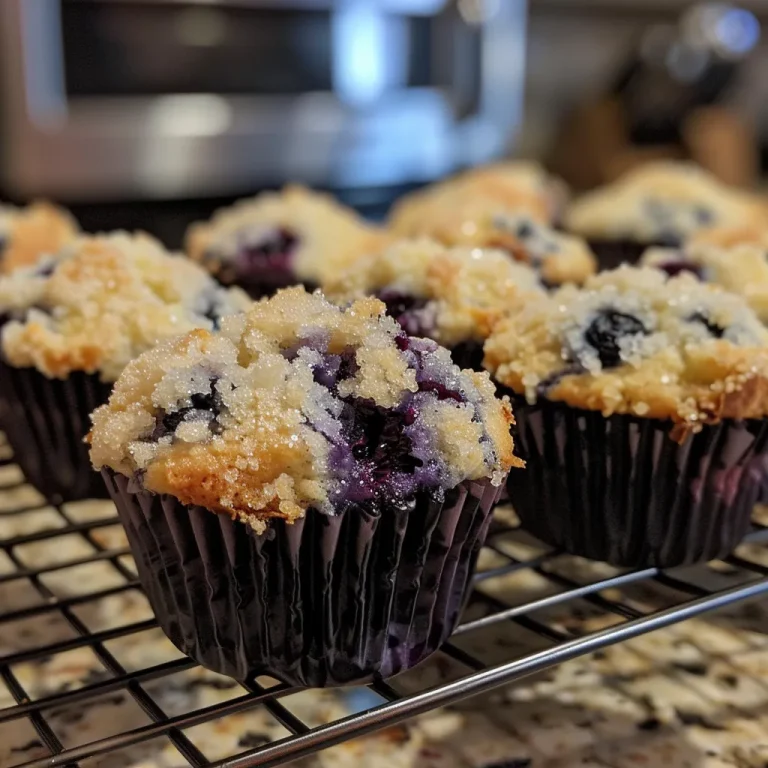 Indulge in the Sweet Harmony of Blueberry Cream Cheese Muffins Juicy blueberry muffins showcasing a soft texture and creamy top layer.