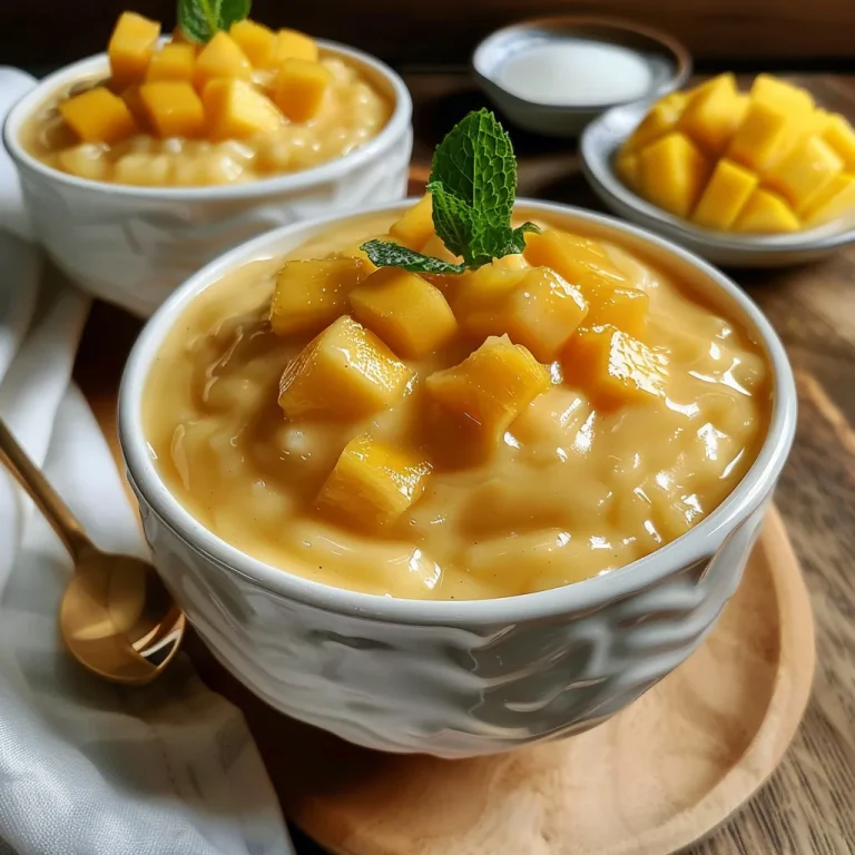 Delight in Every Spoonful: Crafting Authentic Chinese Mango Pudding Textured mango pudding highlighted with mango pieces and mint for a refreshing touch.
