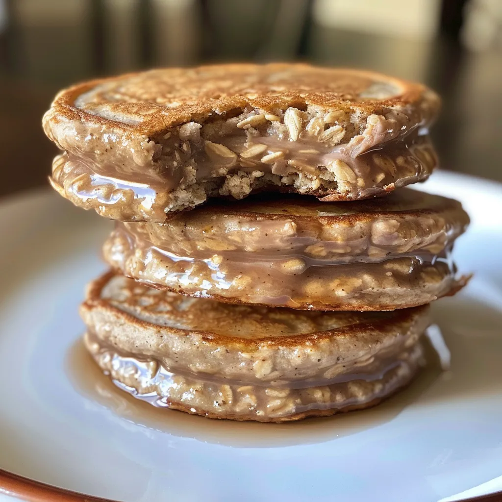 Juicy protein pancake bites made with cottage cheese and bananas, ready to serve.