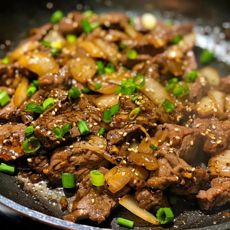 Unlocking Flavor The Art of Perfecting Black Pepper Beef Juicy slices of black pepper beef with vegetables in a close-up view.