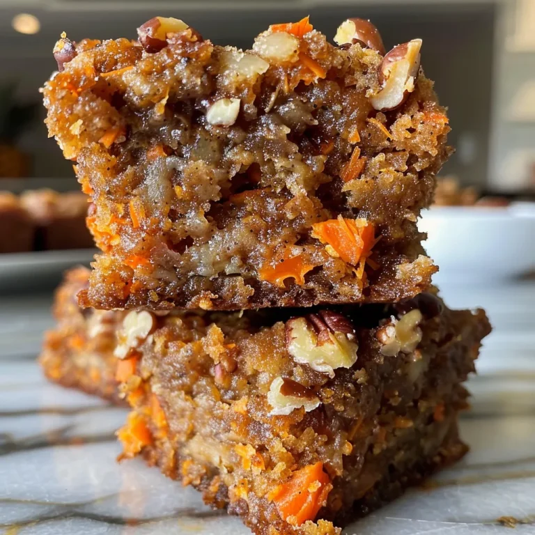 Juicy carrot cake bites arranged on a plate, featuring pieces of chopped walnuts and a sprinkle of coconut.