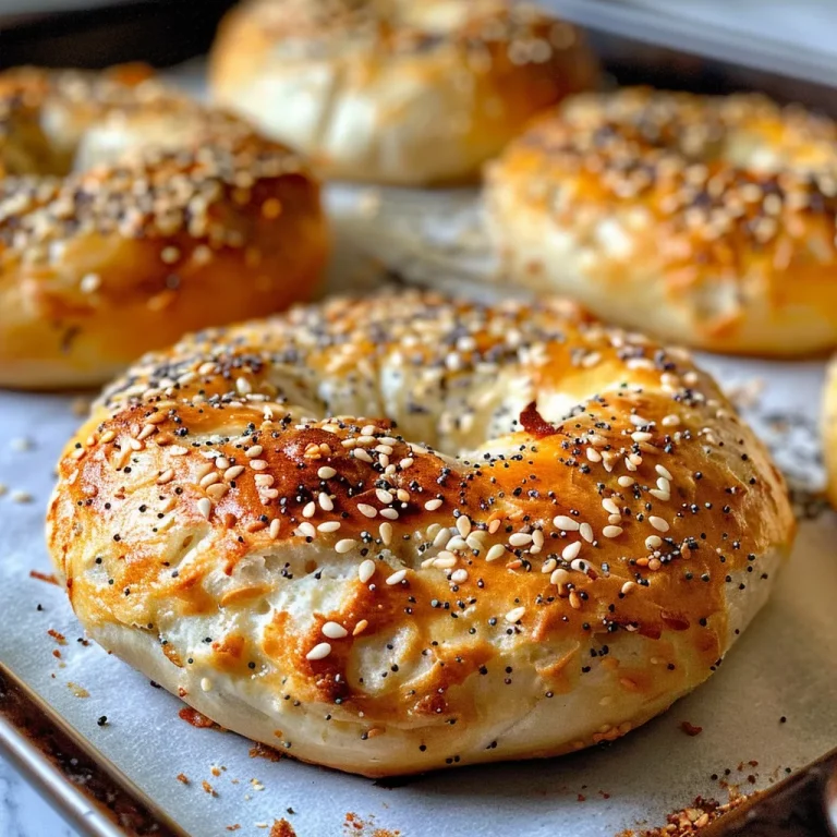 Elevate Your Breakfast Game with High-Protein Cottage Cheese Bagels High-Protein Cottage Cheese Bagel topped with sesame seeds, showing texture and color.