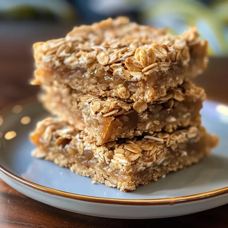 Nourishing Sweetness Crafting Delightful Honey Coconut Oat Bars Close-up of Honey Coconut Oat Bars with a golden-brown top and sprinkled coconut flakes.
