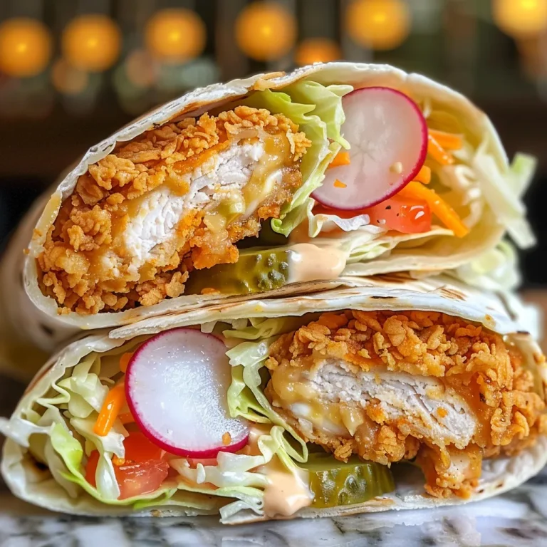 Delicious Honey Mustard Chicken Wrap with fresh vegetables and chicken tenders.