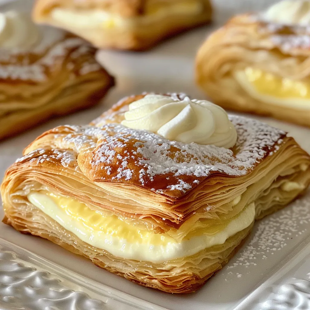 A beautifully styled Lemon Cream Cheese Danish highlighting its layers of cream cheese and bright lemon zest.