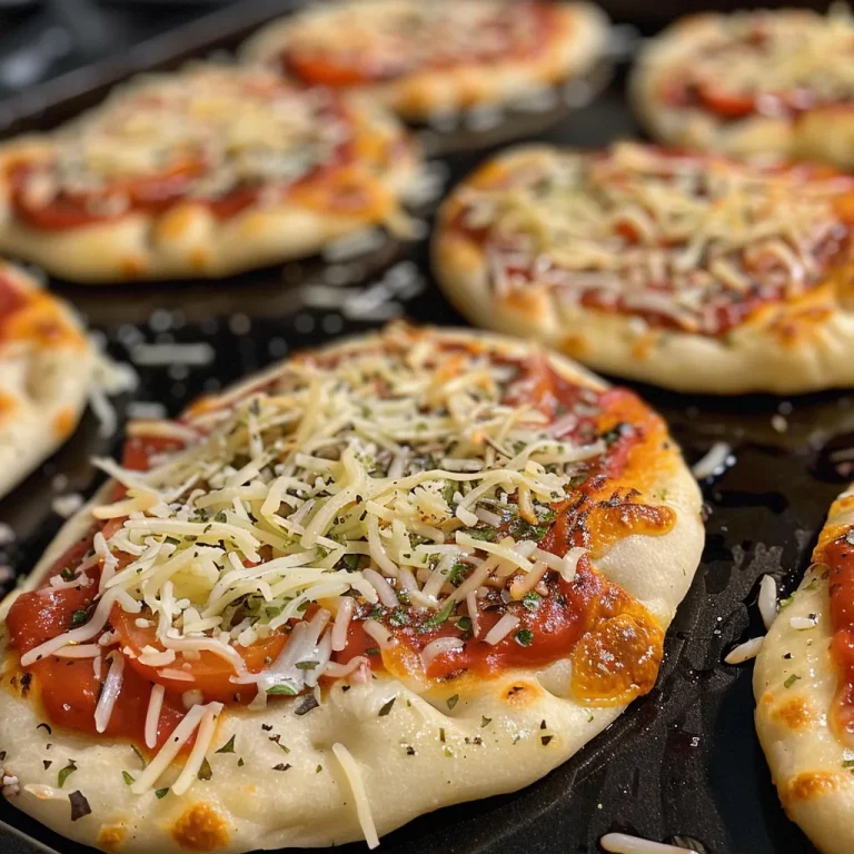 Crafting Joy Your Guide to Homemade Frozen Mini Naan Pizzas A close-up view of a homemade mini naan pizza topped with melted cheese and pepperoni.