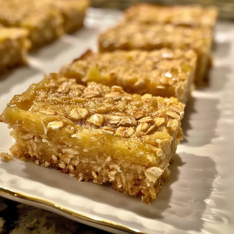 Side view close-up of Oatmeal Lemon Creme Bars with a golden crust and creamy lemon filling.