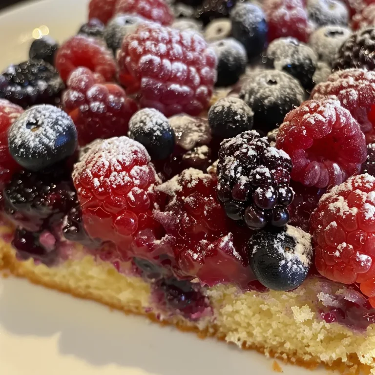 ['A close-up side view of a moist Lemon Berry Yogurt Cake, showcasing its texture and berry toppings.', 'Side view of Lemon Berry Yogurt Cake, highlighting layers of cake with fresh berries and lemon glaze.', 'Close-up of a slice of Lemon Berry Yogurt Cake, featuring vibrant mixed berries and a creamy frosting.', 'Detailed shot of a Lemon Berry Yogurt Cake with a bright yellow hue and colorful fruit toppings.']