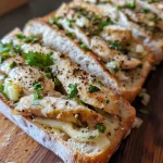 ['Close-up view of a juicy Cream Cheese Chicken Sandwich with visible chicken strips and cream cheese.', 'Side angle of a Cream Cheese Chicken Sandwich showcasing the layers of chicken, cream cheese, and fresh bread.', 'Detailed shot of a Cream Cheese Chicken Sandwich highlighting the creamy filling and garnished with coriander.', 'Appetizing close-up of a Cream Cheese Chicken Sandwich emphasizing its fresh ingredients and textures.']