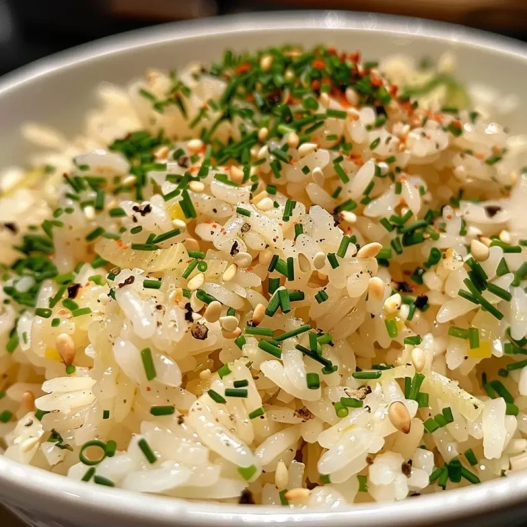 ['Close-up view of garlic butter rice with a golden hue and herbs sprinkled on top.', 'A side view of fluffy garlic butter rice, showcasing its rich color and texture.', 'Juicy garlic butter rice garnished with parsley and chives, captured in natural light.', 'A detailed angle of buttered rice mixed with garlic and spices, emphasizing its freshness.']