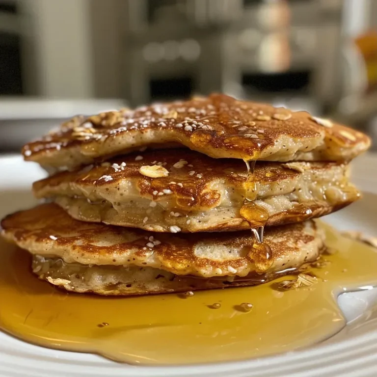 ['Close-up side view of high-protein cottage cheese pancakes stacked on a plate.', 'Juicy high-protein pancakes made with cottage cheese, displayed in a close-up shot.', 'Delicious looking cottage cheese pancakes with a golden-brown exterior in side view.', 'Close-up image of fluffy, high-protein pancakes topped and ready to serve.']