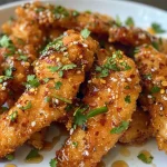 ['Close-up view of tender honey garlic chicken served on a plate.', 'Juicy diced chicken thighs in a glossy honey garlic sauce with green onions.', 'Side view of a delicious honey garlic chicken dish garnished with green onions.', 'Mouthwatering honey garlic chicken with a rich glaze, showcasing the ingredients.']