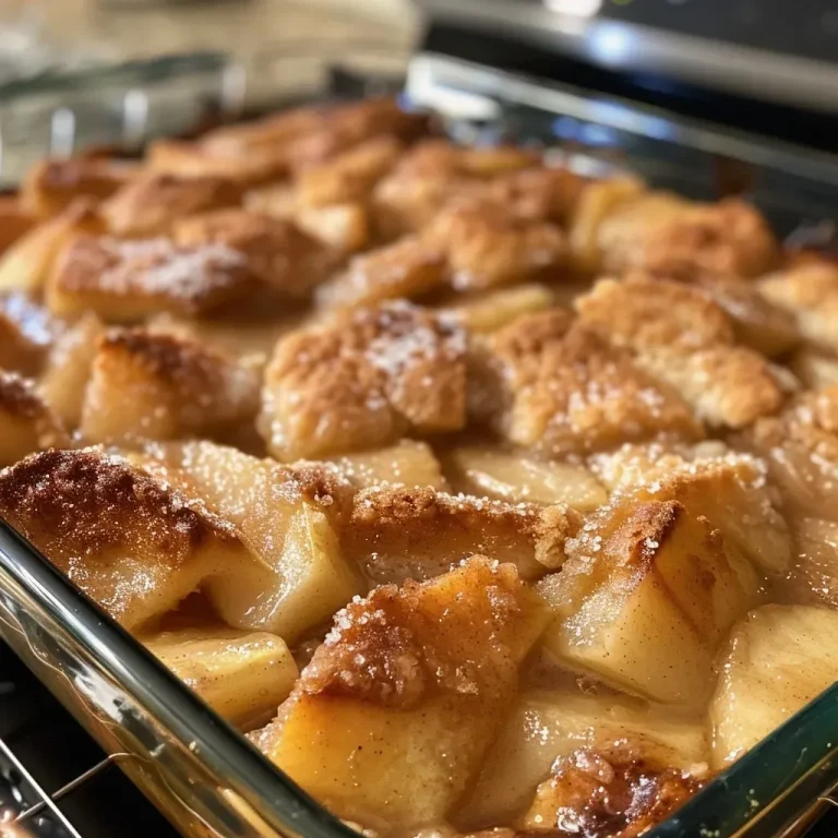 Close-up view of a golden-brown Autumn Spice Pear Cobbler, showcasing juicy pear slices and a crumbly topping.