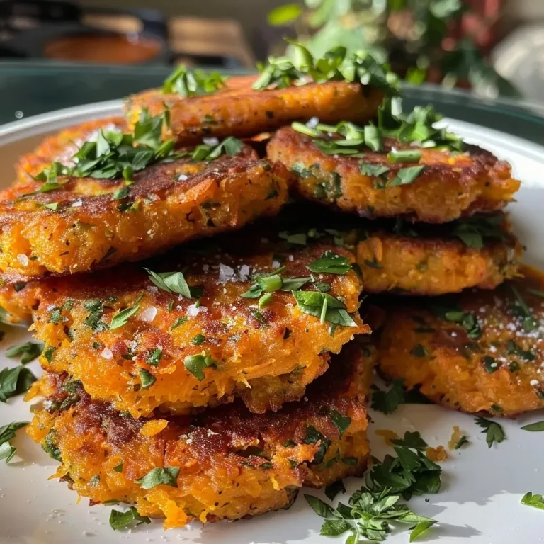 Deliciously Crispy Butternut Squash Fritters to Brighten Your Table Close-up view of golden brown butternut squash fritters on a white plate.