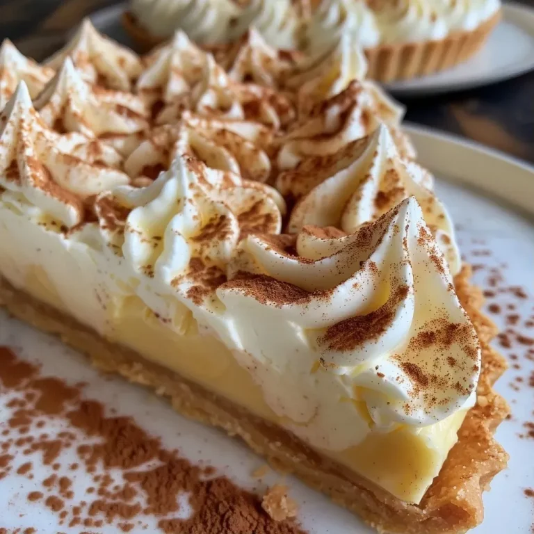 Embracing Flavor: The Art of Crafting a Masala Chai Custard Tart Close-up of a Masala Chai Custard Tart with a rich, golden custard filling nestled in a flaky crust.