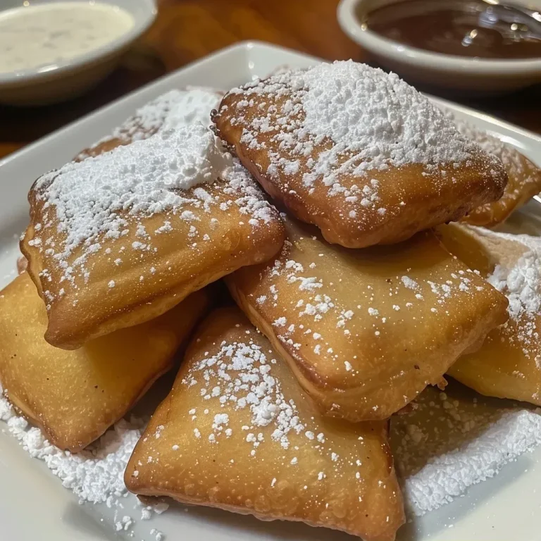 Whimsical Delights: Crafting Mickey Mouse Beignets with Love Close-up view of a freshly made Mickey Mouse-shaped beignet dusted with powdered sugar.