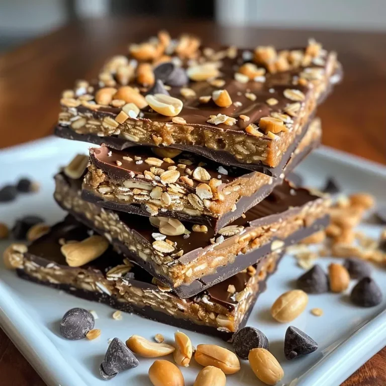 Deliciously Decadent: Crafting Your Own Monster Cookie Protein Bark Close-up of Monster Cookie Protein Bark with chocolate and peanuts.