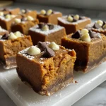 Close-up image of small, round Pumpkin Pie Bites with a golden-brown coating.