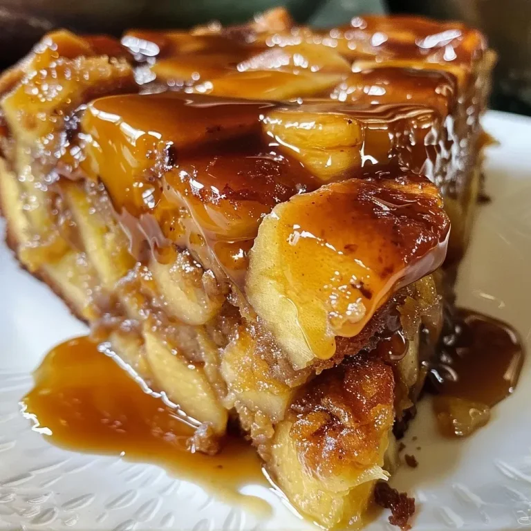 Discover the Sweet Harmony of Toffee Apple Cake Side view of a moist Toffee Apple Cake, showcasing layers of apple chunks and toffee glaze.